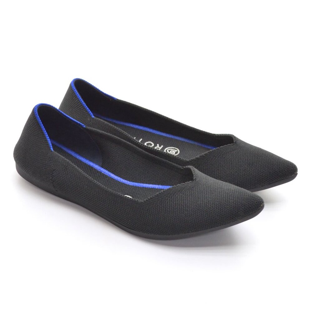 Rothy's The Point Black Flats size 8 M